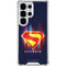Superman 2025 Energy Shield Neon Emblem Galaxy S25 Ultra Clear Case